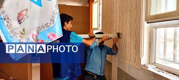 دبیرستان میثاق کاشمر بازسازی شد