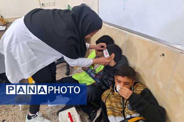 مانور زلزله در دبستان معارف 6 ناحیه 3