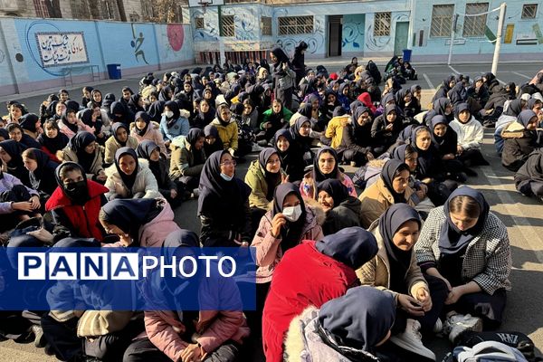 مراسم پخت سمنو در مدرسه حضرت ولیعصر(عج) ناحیه یک شهرری