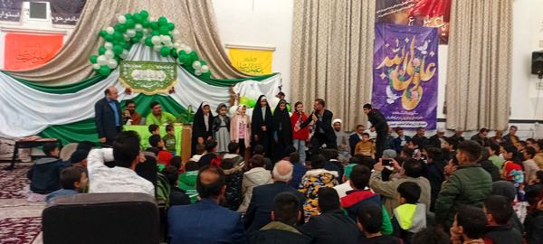 جشن باشکوه ولادت امام علی (ع) در روستای نقاب خلیل آباد