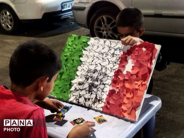 لحظات شاد کودکان در موکب فرهنگیان نیشابور