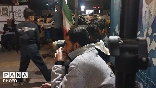 گذری بر موکب فلکه ایران نیشابور در چهل و چهارمین شب از اجتماعات مردمی 