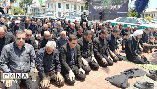 مراسم جاماندگان تشییع امام شهید در کومله با آیین همدلی و وحدت 
