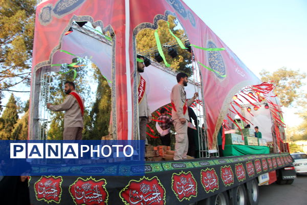 مراسم استقبال ار هفت شهید گمنام در یزد 