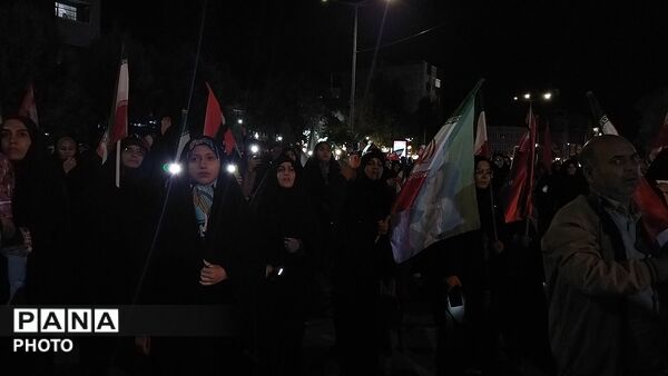دویست و بیست و نهمین شب از اجتماعات مردمی بلوار فضل نیشابور در قاب پانا 