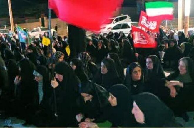  مراسم عزاداری رهبر شهید انقلاب در ملکشاهی برگزار شد 