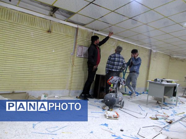 اجرای عملیات عمرانی در مدرسه‌ ابتدایی روستای مارکده