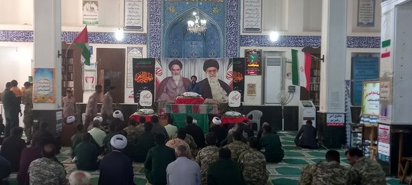 تشییع شهید گمنام در بوموسی 