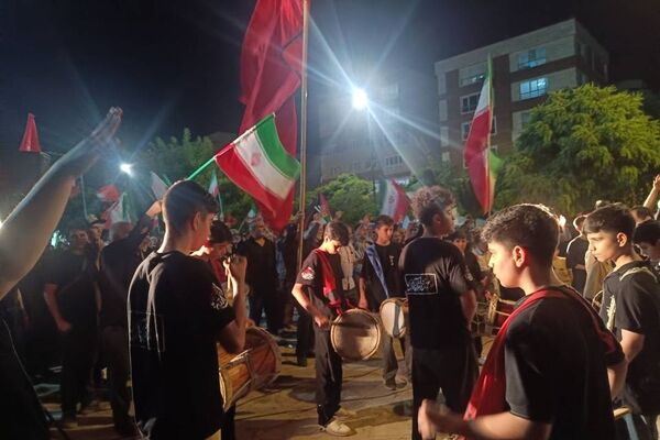 مراسم عزاداری امام هشتم توسط هیئت نوجوانان پسر ام‌البنین (ع) 