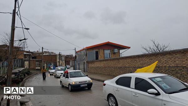 راهپیمایی خودرویی «کنجوران سفلی» به سمت «شان‌آباد» 