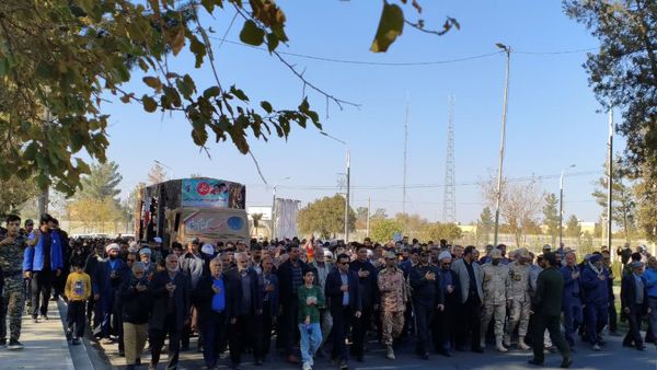  بدرقه باشکوه شهید خوشنام دفاع مقدس در سرخس