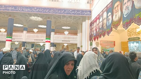 حضور گسترده مردم در جمکران و حرم مطهر برای بدرقه رهبر شهید