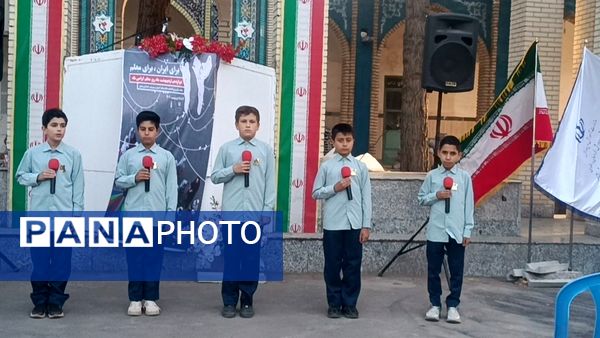 مراسم غبارروبی لاله زار شهرستان نیشابور به مناسبت گرامیداشت هفته معلم 