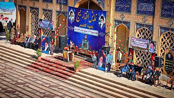 نمایش اقتدار بسیج با حضور مسئولین کشوری