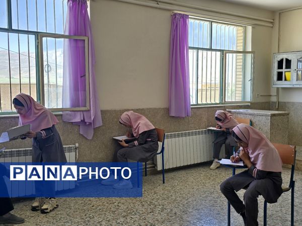 ششمی‌های دبستان کوثر حیدری در تکاپو امتحانات
