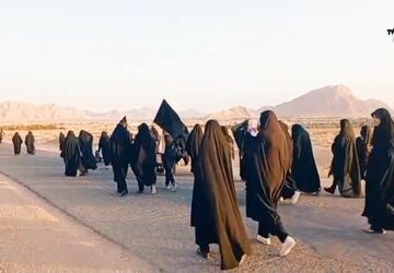 سومین روز پیاده‌روی نمادین اربعین در شهرضا