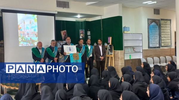 حضور خدام افتخاری مسجد جمکران در هنرستان نمونه میرجلیلی