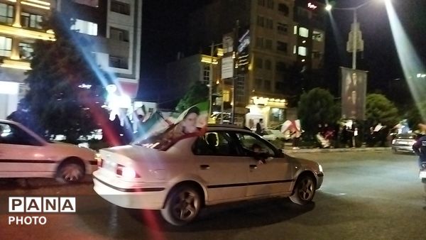 هفتاد و سومین شب از رژه ماشینی در بلوار فضل نیشابور 