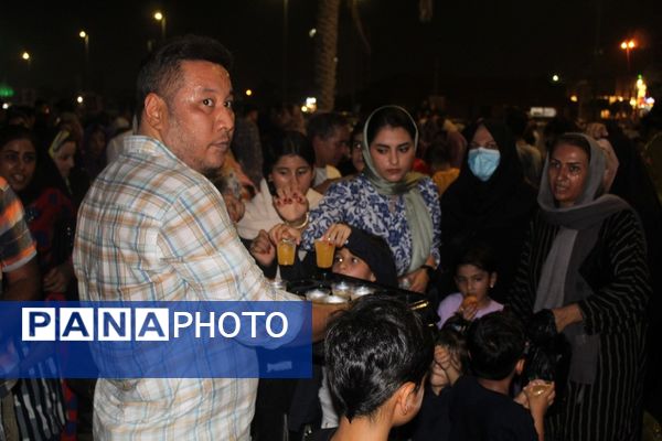 جشن و مهمانی کیلومتری عیدغدیرخم در بندرعباس