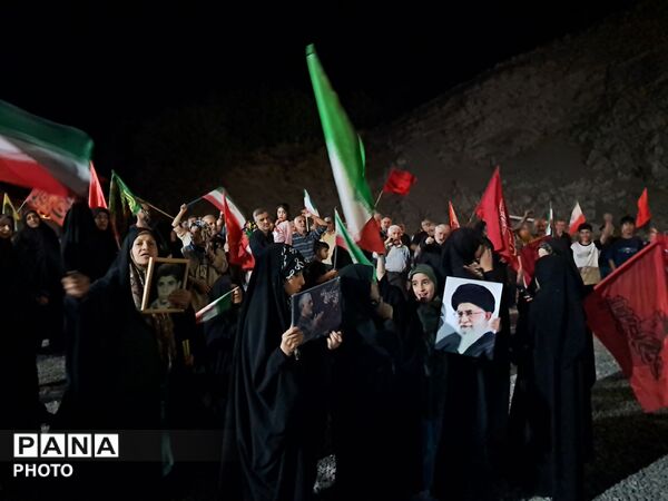 حضور پرشور مردم بخش آسارا در صد و پنجاه و یکمین شب تجمعات مردمی 